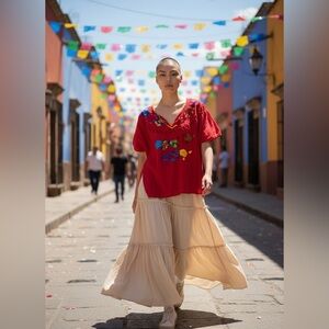Mexico’s 🇲🇽 Oaxaca city coveted traditional attire blouse. Size M